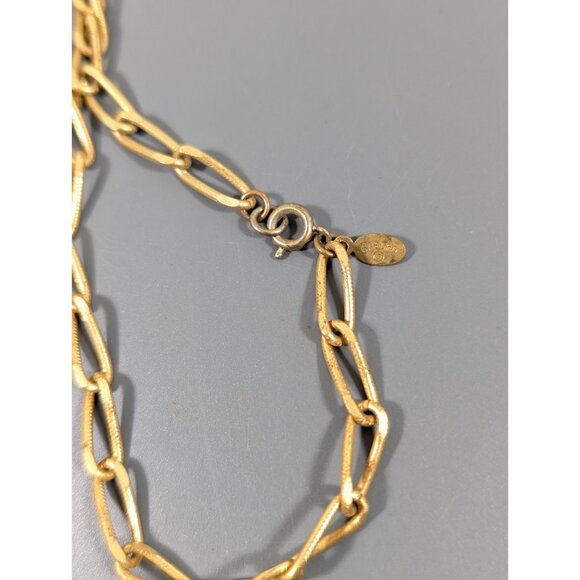 Cadoro Vintage Gold Tone Necklace Black Red Glass Lucite Long Opera Length 54" - Picture 4 of 9